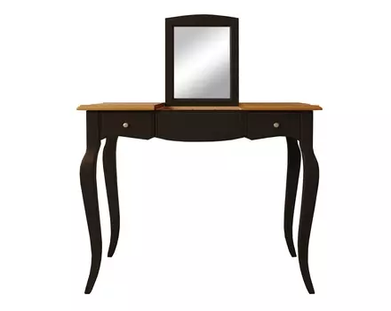 Туалетный стол leontina black (etg-home) черный 100.0x77.0x49.0 см.