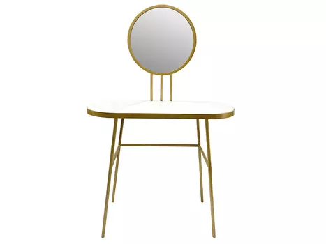 Туалетный столик “бирт” (for miss) золотой 68.0x139.0x42.0 см.