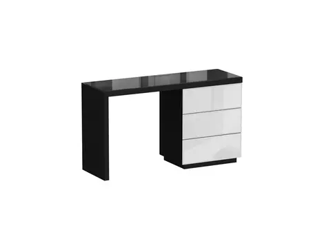 Туалетный столик kristal (ogogo) черный 134x77x46 см.