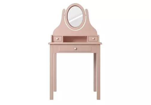 Туалетный столик с зеркалом adelina (etg-home) розовый 70.0x136.0x40.0 см.