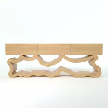 Тумба эклер (odingeniy) бежевый 160x57x35 см.