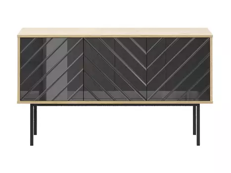 Тумба boho (ogogo) черный 124x71x40 см.