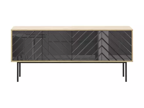 Тумба boho (ogogo) черный 164x71x40 см.