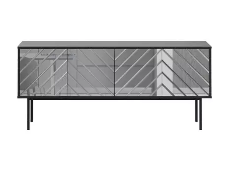 Тумба boho (ogogo) серебристый 164x71x40 см.