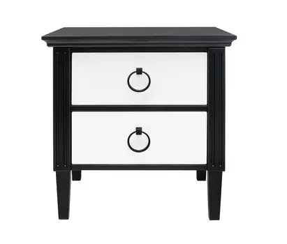 Тумба черно-белая тумба nort blackwhite модерн (mak-interior) черный 52x54x41 см.