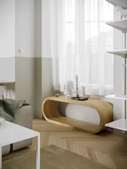 Тумба цикл (odingeniy) бежевый 140x46x30 см.