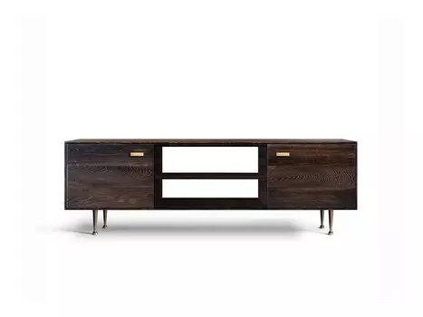 Тумба для мультимедиа bullwood (acwd) коричневый 162x52x50 см.