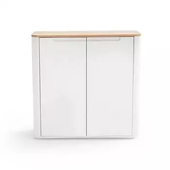 Тумба для обуви с 2 дверцами stolico (laredoute) белый 100x98x39 см.