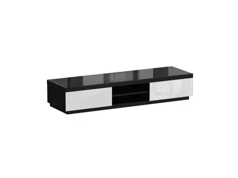 Тумба для тв kristal (ogogo) черный 167x32x50 см.