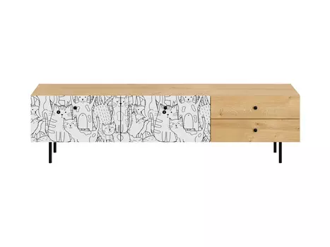 Тумба frida (ogogo) бежевый 181x47x50 см.