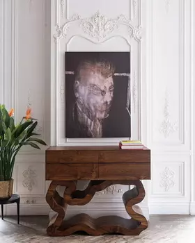 Тумба-комод эскальер атлант (odingeniy) коричневый 120x100x50 см.