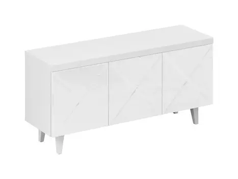 Тумба kristal (ogogo) белый 145x69x44 см.