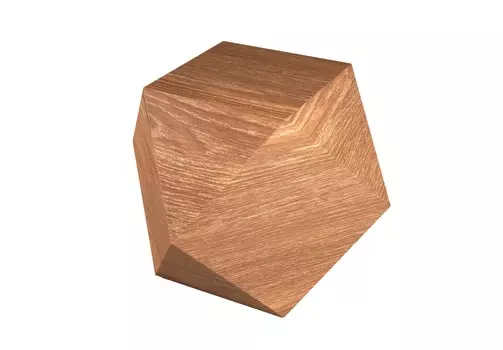 Тумба многогранник (odingeniy) коричневый 71.0x50.0x50.0 см.