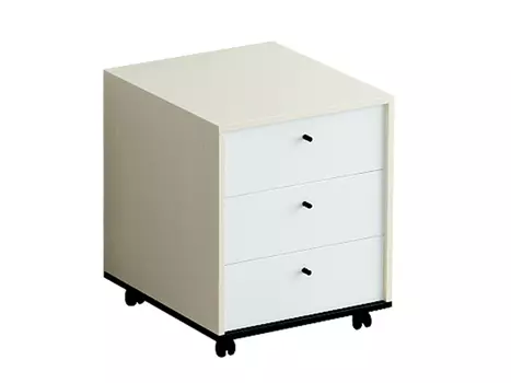 Тумба мобильная city (ogogo) белый 47x58x52 см.