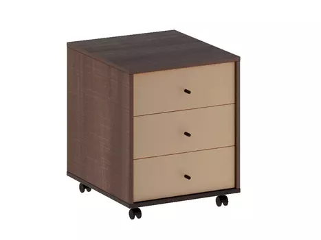 Тумба мобильная city (ogogo) коричневый 47x58x52 см.