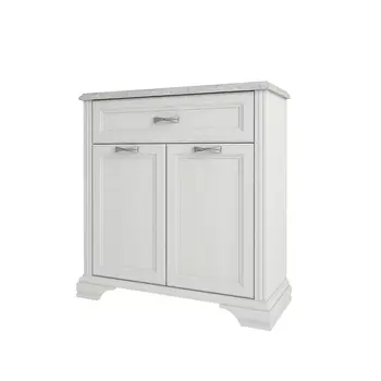 Тумба monako 2d1s (анрэкс) белый 92x95x37 см.