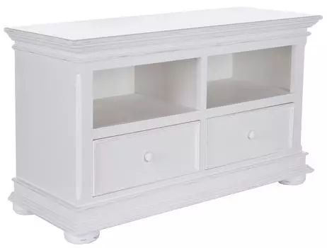 Тумба под телевизор нордик (инлавка) белый 111x65x45 см.