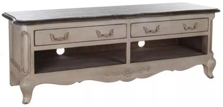 Тумба под телевизор поместье (инлавка) бежевый 148x53x48 см.