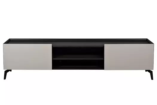 Тумба под телевизор светлая (garda decor) серый 200x50x42 см.