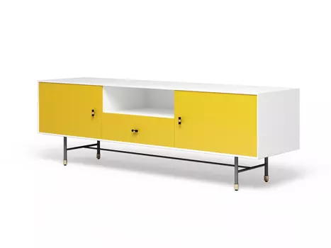 Тумба под тв eastwood (myfurnish) желтый 170x55x45.5 см.