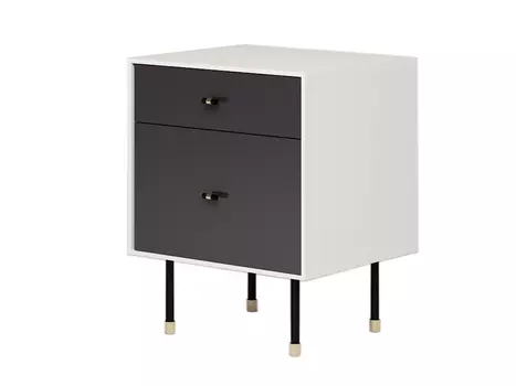 Тумба прикроватная eastwood (myfurnish) черный 53x66x45.5 см.