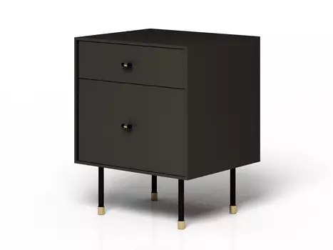 Тумба прикроватная eastwood (myfurnish) черный 53x66x45.5 см.