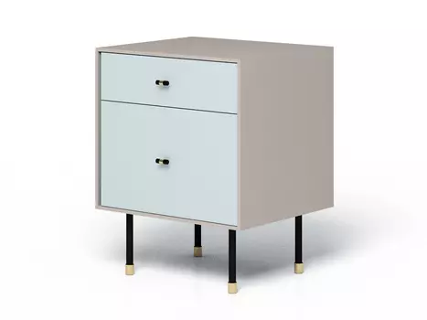 Тумба прикроватная eastwood (myfurnish) серый 53x66x45.5 см.