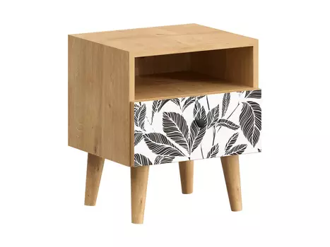 Тумба прикроватная frida (ogogo) белый 40x46x35 см.