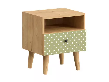 Тумба прикроватная frida (ogogo) зеленый 40x46x35 см.