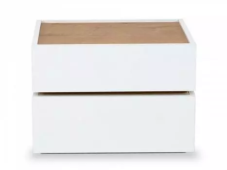 Тумба прикроватная licata (ogogo) белый 47x34x42 см.