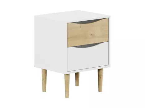 Тумба прикроватная like (ogogo) белый 47x62x40 см.