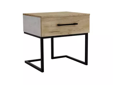 Тумба прикроватная loft (r-home) бежевый 50x50x45 см.