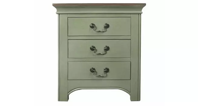 Тумба прикроватная olivia (etg-home) зеленый 54x60x40 см.