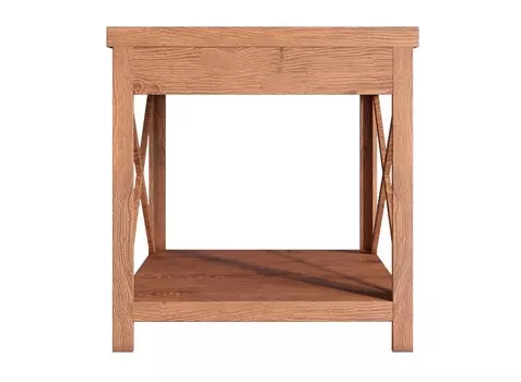 Тумба прикроватная palermo natural (etg-home) коричневый 45x48x45 см.