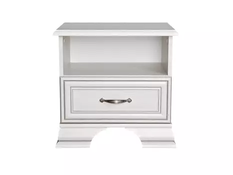 Тумба прикроватная tiffany (анрэкс) белый 49x47.9x37 см.