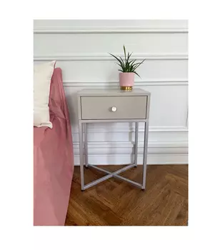 Тумба с ящиком “пэри” (for miss) серый 45x68x30 см.