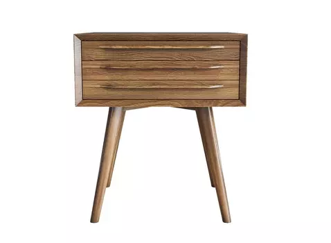 Тумба с тремя ящиками bruni (etg-home) коричневый 45x58x35 см.