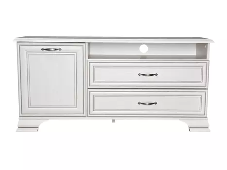 Тумба tiffany rtv 1d2sn (анрэкс) белый 130x62.4x37 см.