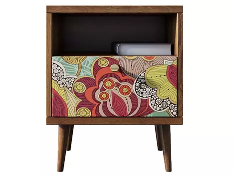 Тумбочка berber (etg-home) мультиколор 40x50x35 см.