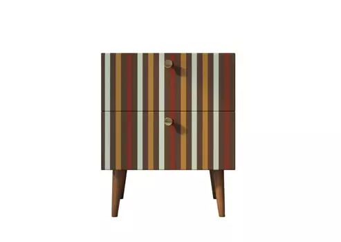 Тумбочка berber (etg-home) мультиколор 40x50x35 см.