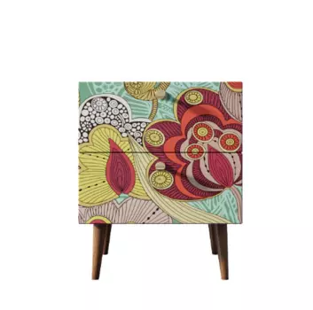 Тумбочка berber (etg-home) мультиколор 40x50x35 см.