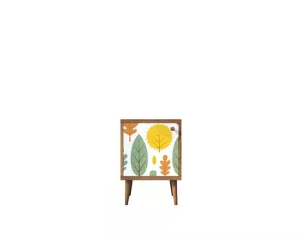 Тумбочка berber (etg-home) желтый 35x50x35 см.