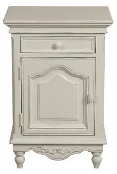 Тумбочка прикроватная левая марсель (инлавка) белый 48x72x34 см.