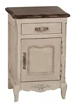 Тумбочка прикроватная правая поместье (инлавка) бежевый 43x65x34 см.