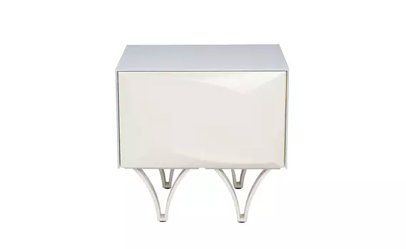 Тумбочка quadro (garda decor) белый 50x48x42 см.