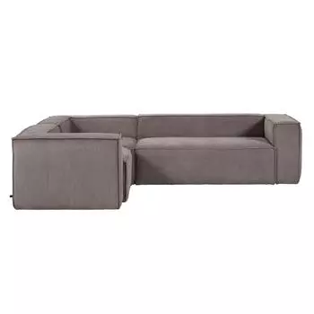 Угловой диван blok (la forma) серый 320x69x230 см.