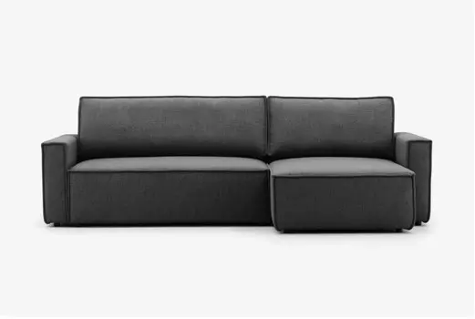 Угловой диван loft lite (dubrava) черный 265x92x160 см.