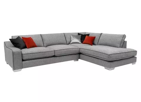 Угловой диван monu (icon designe) серый 296x83x227 см.
