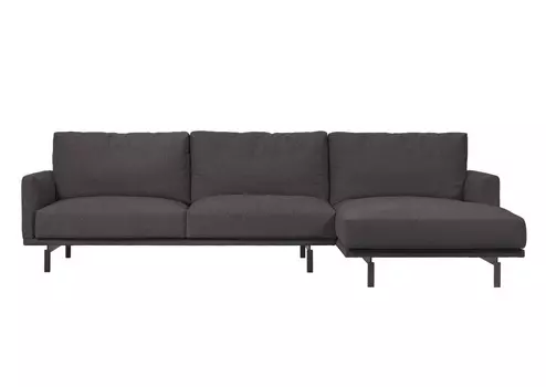 Угловой трехместный диван galene (la forma) серый 314x94x166 см.