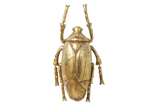 Украшение настенное beetle (kare) золотой 15x26x8 см.